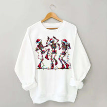Dancing Skeleton Christmas Lights Sweatshirt