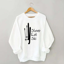 Sleep Eat Ski Sweatshirt