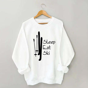 Sleep Eat Ski Sweatshirt