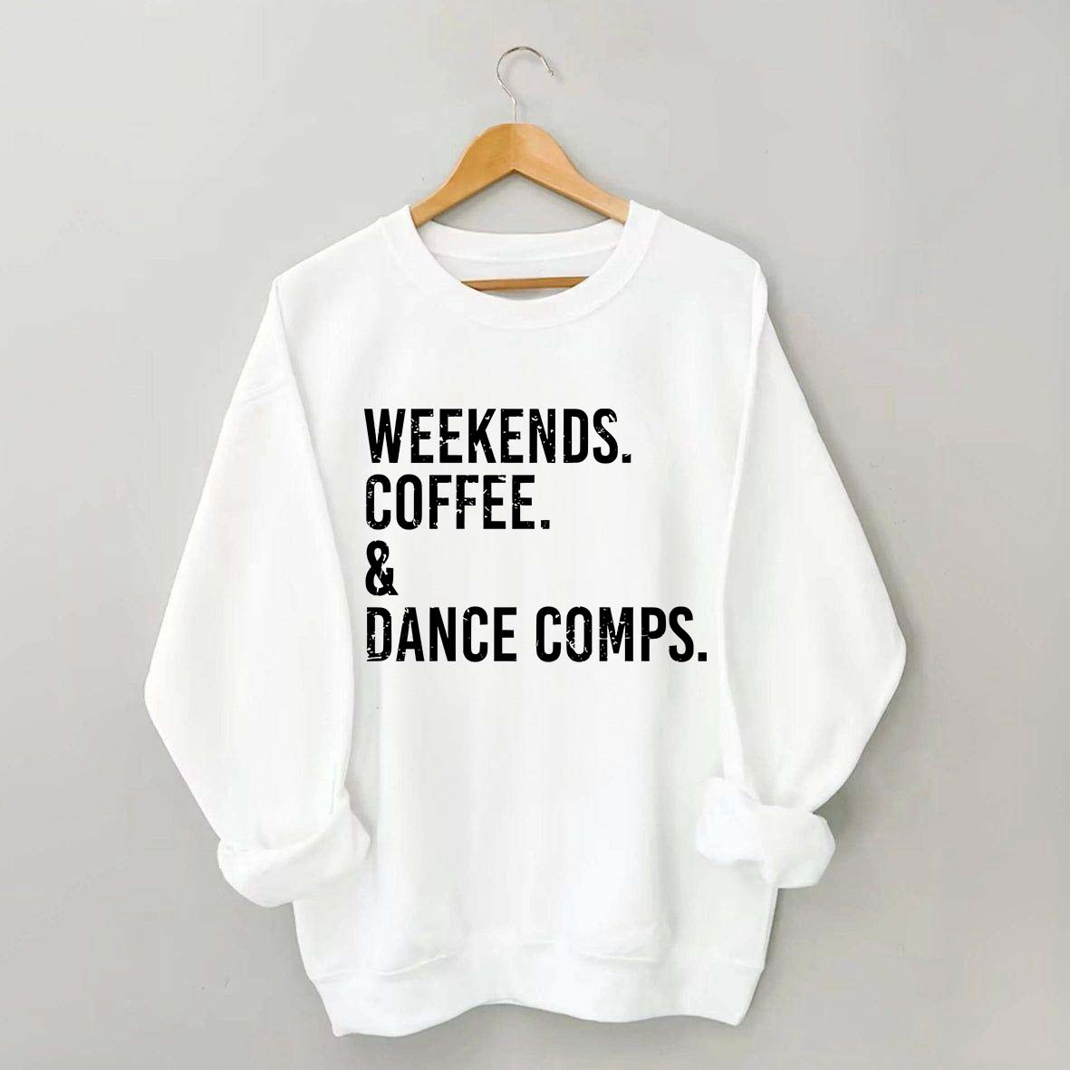 Retro Weekends Coffee and Dance Sweatshirt