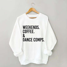 Retro Weekends Coffee and Dance Sweatshirt