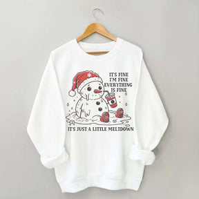 Funny Christmas Mental Health Sweatshirt