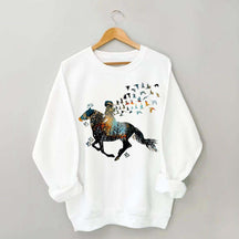 Just A Girl Who Loves Horses Peace Love Sweatshirt