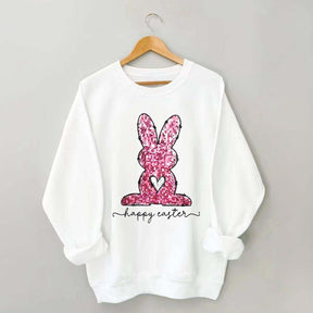 Pink Happy Easter Sweatshirt