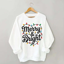 Merry & Bright Holiday Christmas Sweatshirt
