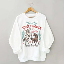 Giddy Up Jingle Horse Christmas Sweatshirt