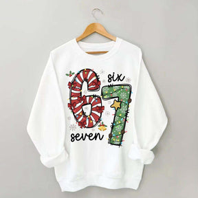 67 Christmas Lights Red Green Xmas Sweatshirt