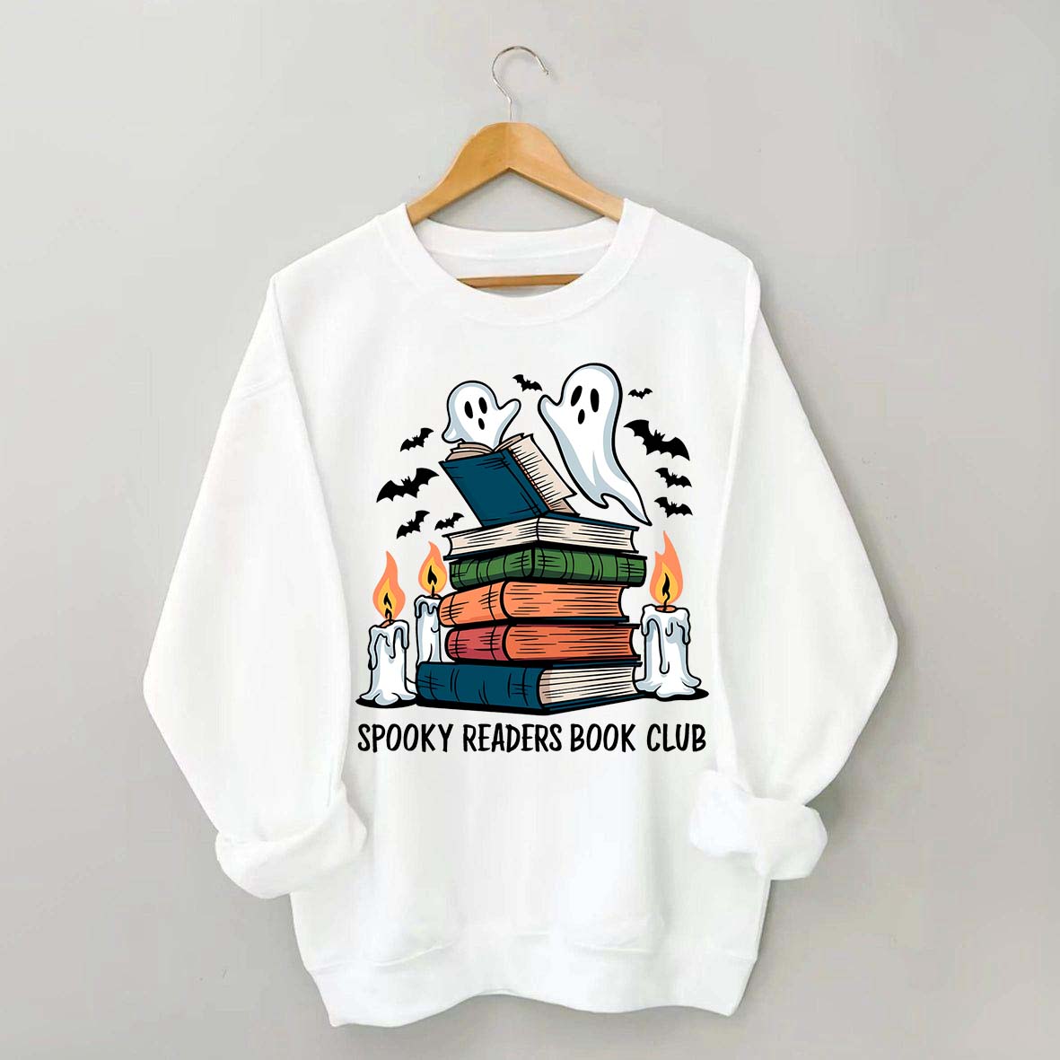 Spooky Readers Book Club Ghost Sweatshirt
