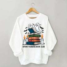 Spooky Readers Book Club Ghost Sweatshirt