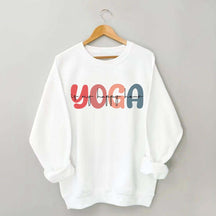 Retro Yoga Is My Happy Hour Sweatshirt