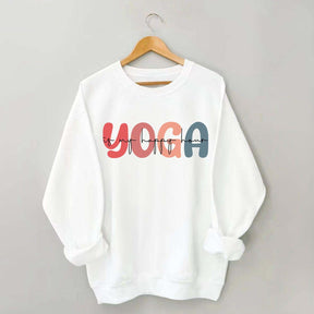 Retro Yoga Is My Happy Hour Sweatshirt