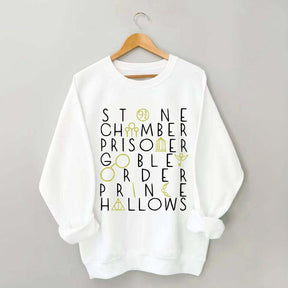Wizard Book Titles Sweatshirt