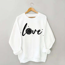 Simple Black Volleyball Journal Lover Sweatshirt