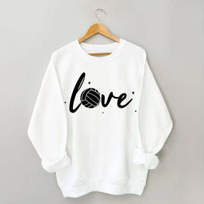 Simple Black Volleyball Journal Lover Sweatshirt