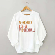 Weekends coffee volleyball Members Sweatshirt