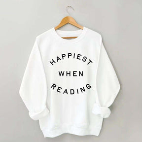 Happiest When Reading Sweatshirt