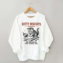 Sourdough Bread Kitty Biscuit Sweatshirt
