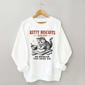 Sourdough Bread Kitty Biscuit Sweatshirt