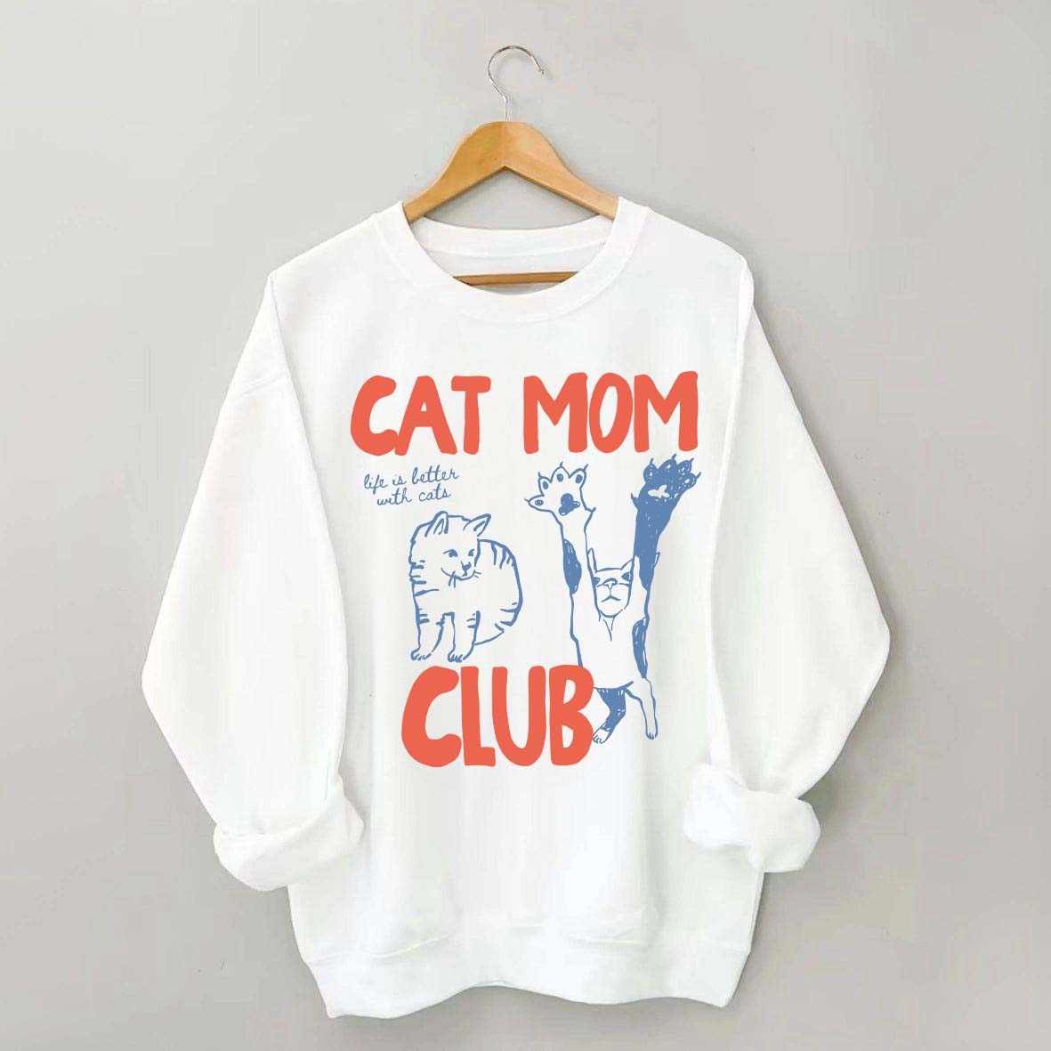 Funny Cat Mama Sweatshirt