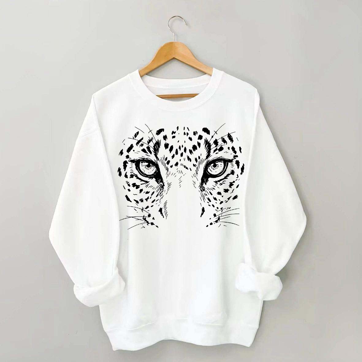 Comfort Colors Leopard Face Sweatshirt