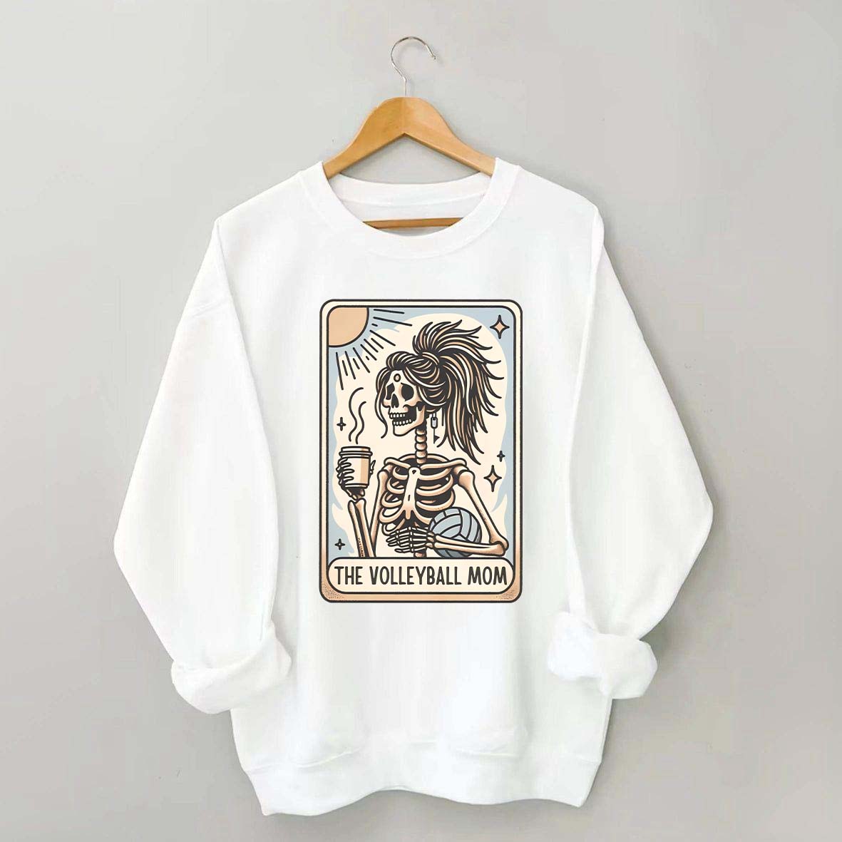 Volleyball Mom Tarot Card Sweatshirt