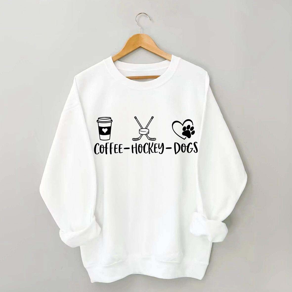 Coffee Hockey Dogs Sweatshirt