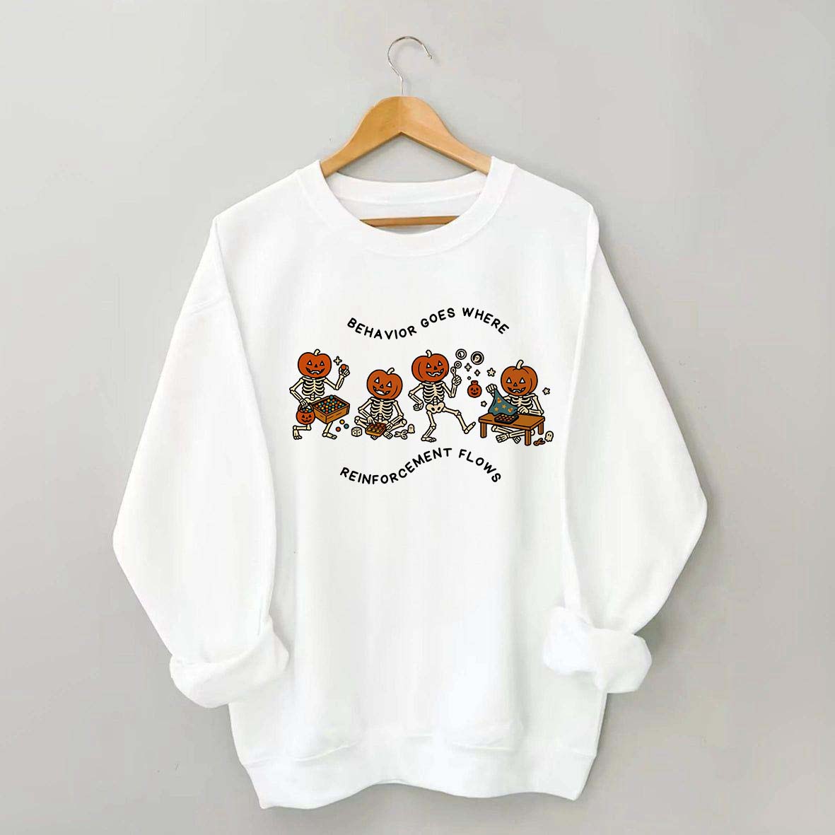 Behavior Reinforcement Skull Sweatshirt