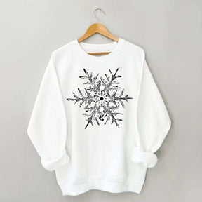 Minimalist Vintage Snowflake Sweatshirt