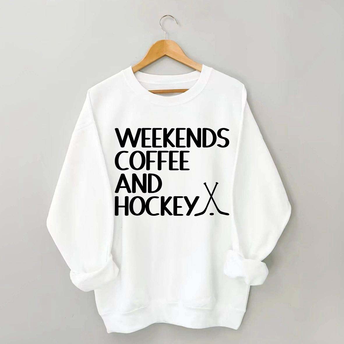 Weekends Coffee And Hockey Lovers Sweatshirt