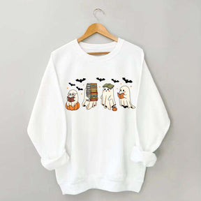 Reading Ghosts Halloween Lover Sweatshirt