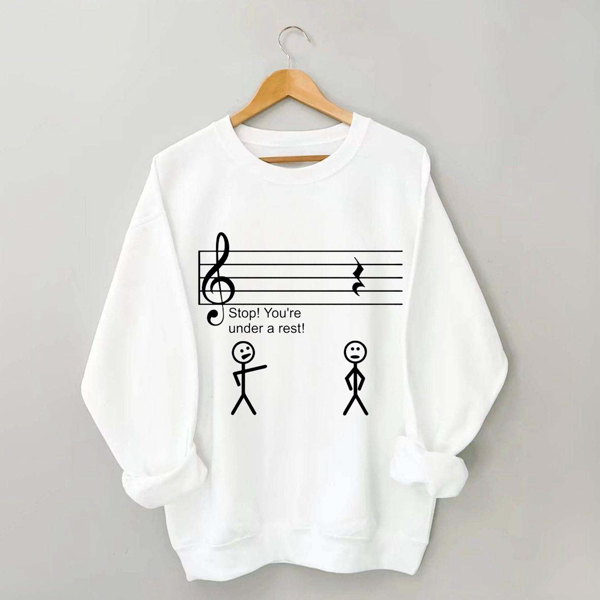 Stop Under a Rest Music Sweatshirt