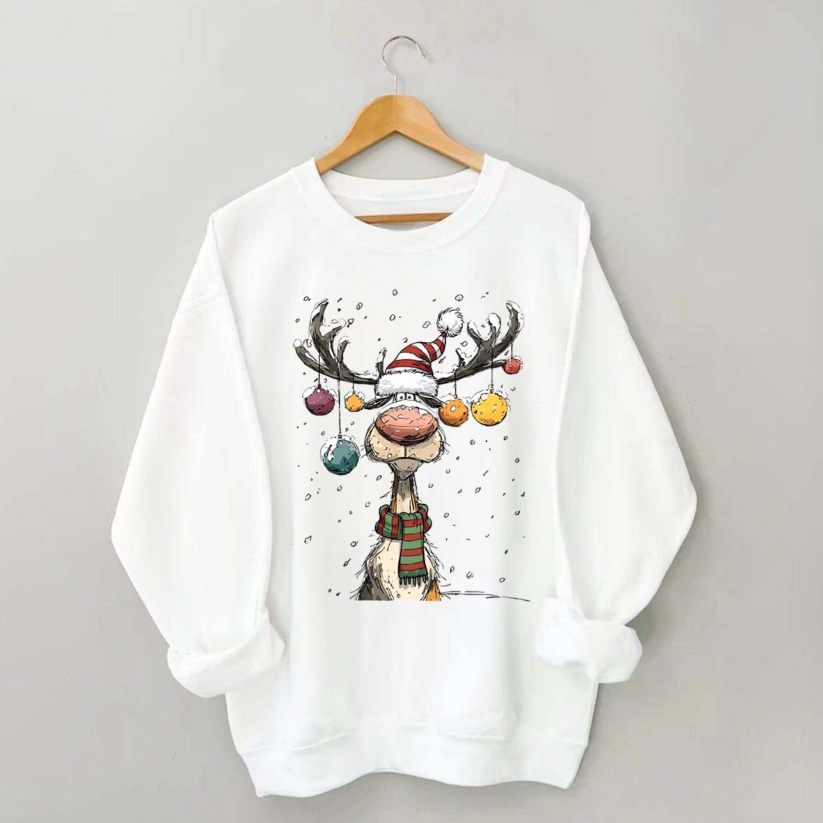 Cute Christmas Vintage Reindeer Sweatshirt