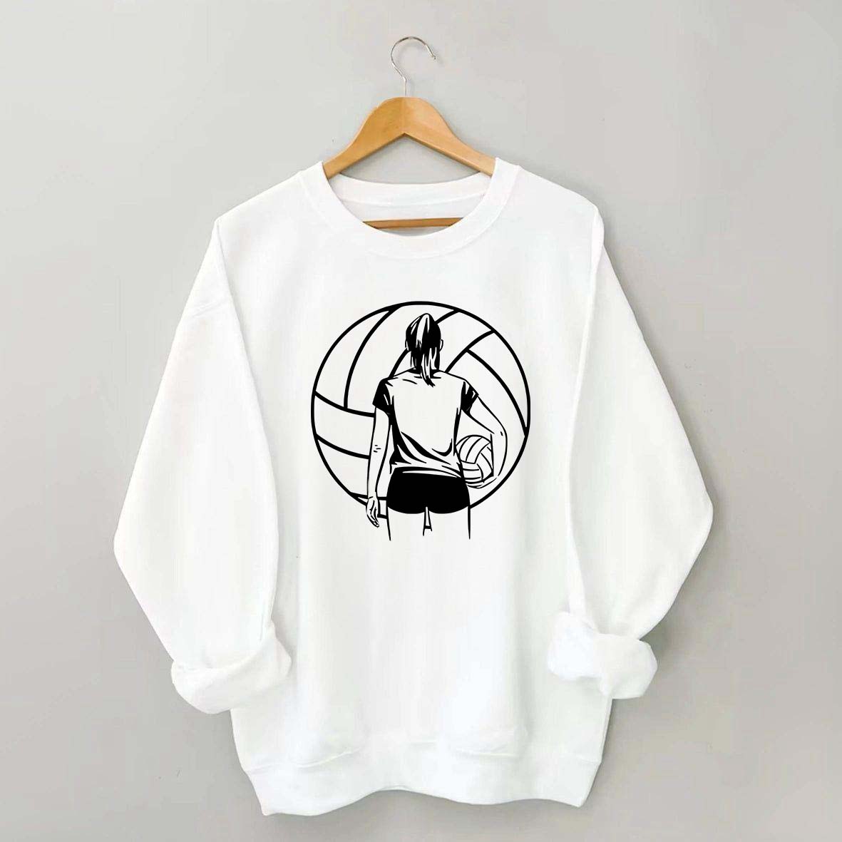 Girls Volleyball Player Sweatshirt