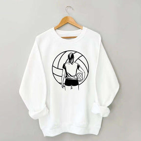 Girls Volleyball Player Sweatshirt