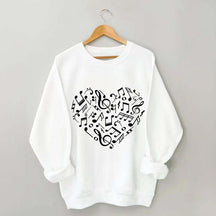 Music Notes Heart Lover Sweatshirt