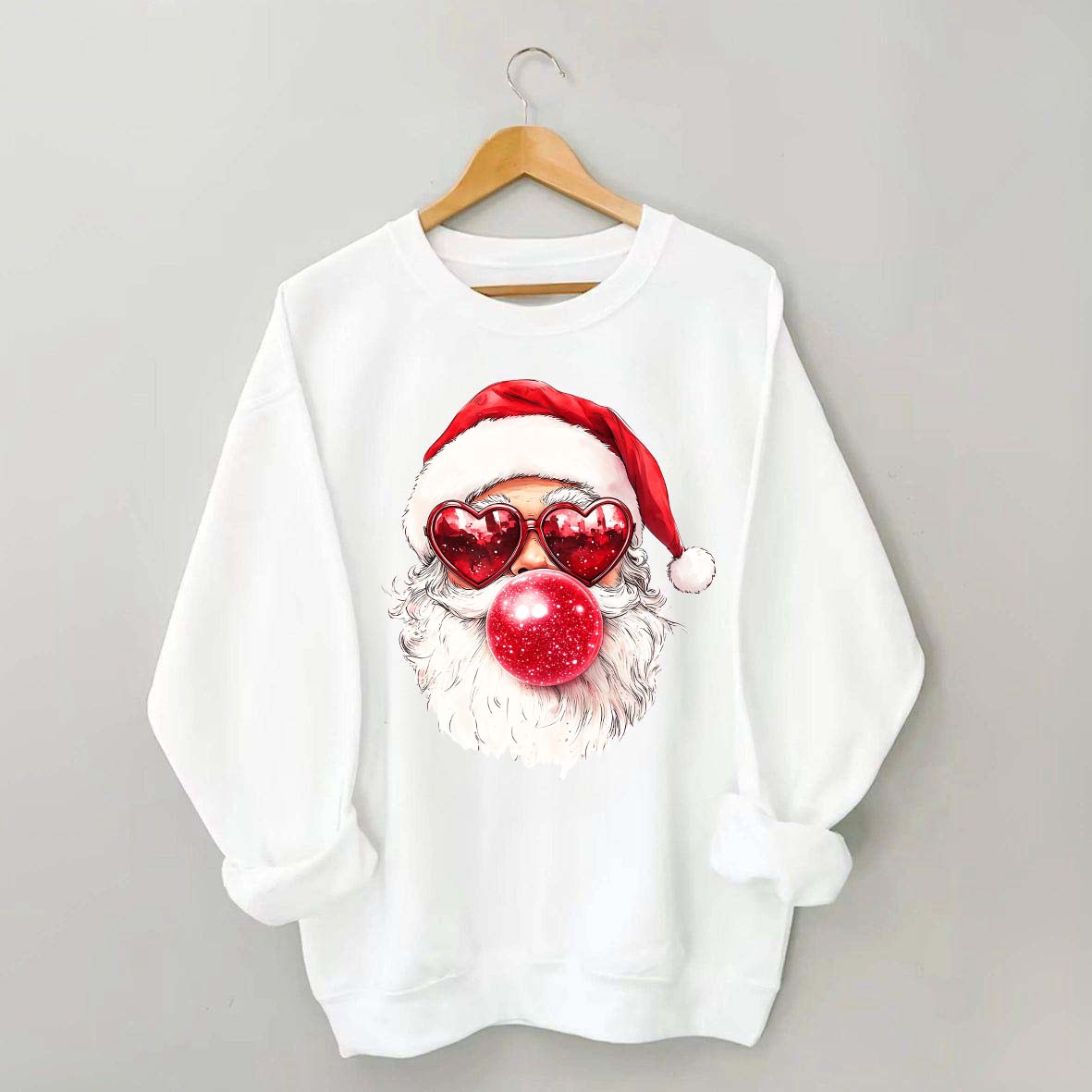Cool Santa Bubble Gum Christmas Sweatshirt
