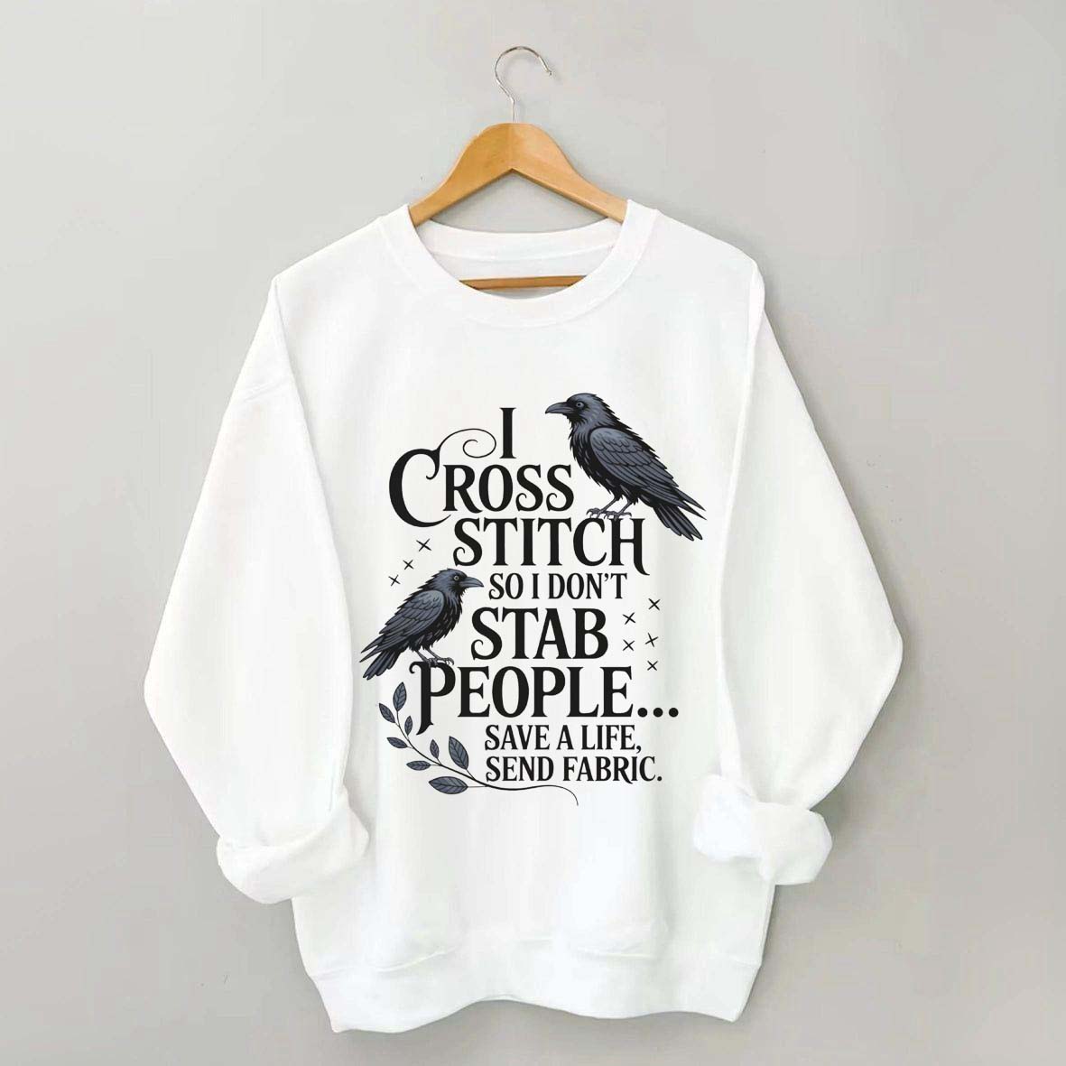 Funny I Cross Stitch Sweatshirt