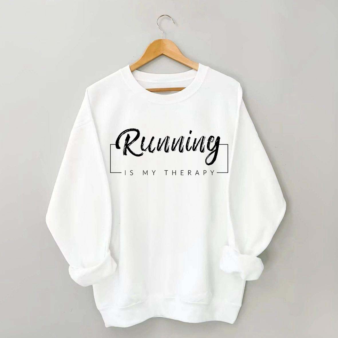 Running Is My Therapy Minimalist Sweatshirt