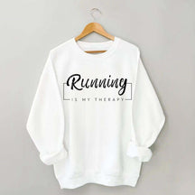 Running Is My Therapy Minimalist Sweatshirt