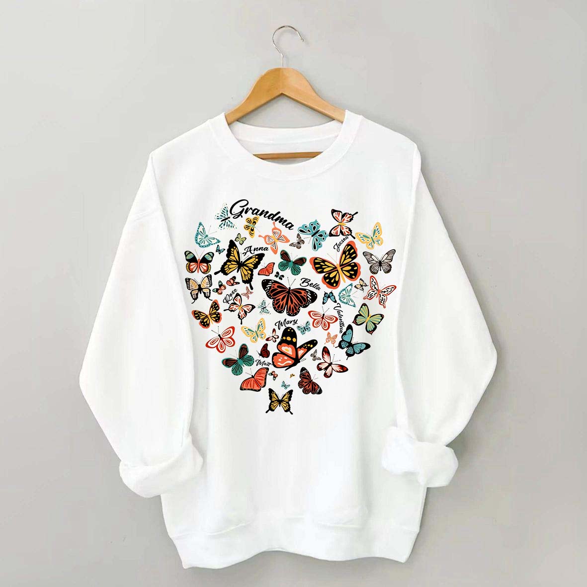 Leopard Heart Butterfly Sweatshirt