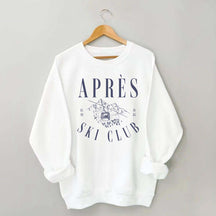 Apres-Ski Club Vintage Retro Style Skiing Sweatshirt