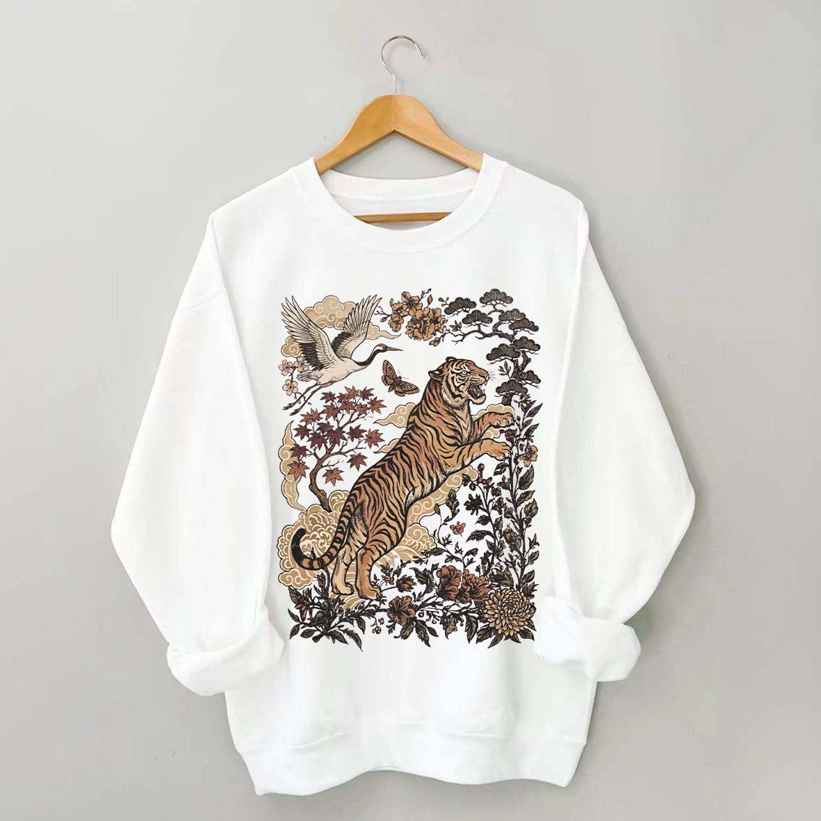 Retro Tiger Wild Cat Sweatshirt