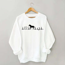 Horse Heartbeat Farm Animal Sweatshirt