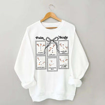Funny Pain Scale Medical Holiday Sweatshirt