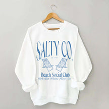 Custom Salty Co Beach Social Club Sweatshirt