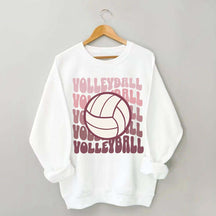 Retro Groovy VolleyBall Player Sweatshirt