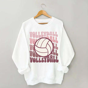 Retro Groovy VolleyBall Player Sweatshirt