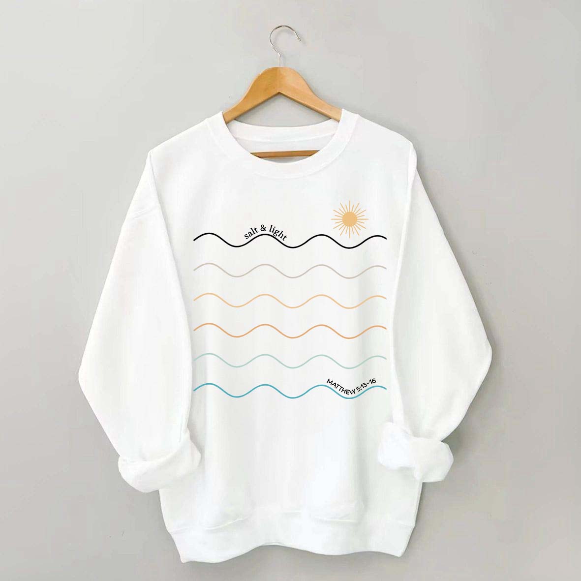 Salt and Light Boho Religous Sweatshirt