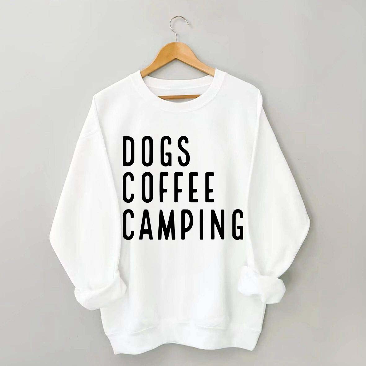 Dogs Coffee Camping Trending Sweatshirt