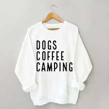 Dogs Coffee Camping Trending Sweatshirt